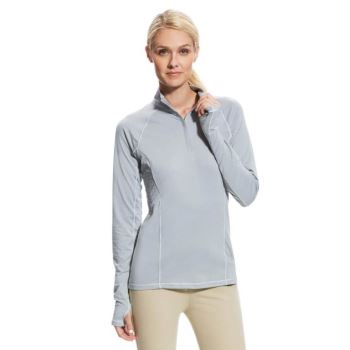 Ariat Lowell 2.0 1/4 Zip Baselayer Siva | qeUa2DDv