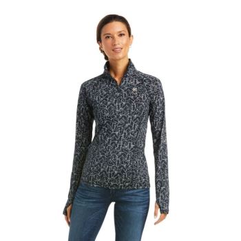Ariat Lowell 2.0 1/4 Zip Baselayer Tmavo Modre | qBlXIwXV