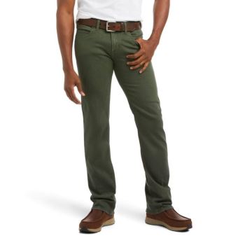 Ariat M7 Rocker Stretch Grizzly Straight Jean Olivovo Zelená | Z3MrL1X4