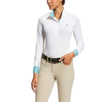Ariat Marquis Show Shirt Biele | W1SA0s8F