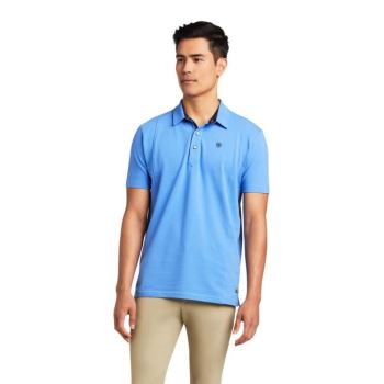 Ariat Medal Polo Modre | JiwaI5UN