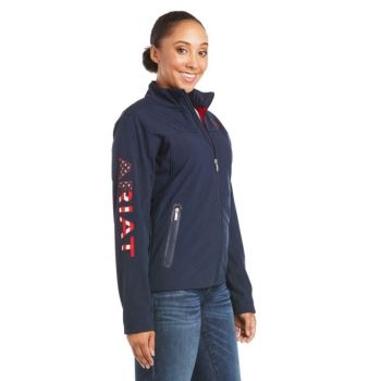 Ariat New Team Softshell Jacket Námornícka Modrá | 4K4GgWEk