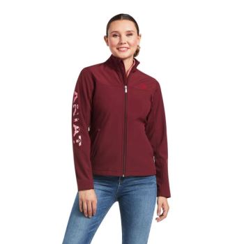 Ariat New Team Softshell Jacket Zinfandel/Carmen Geo | 6KMZiNcK