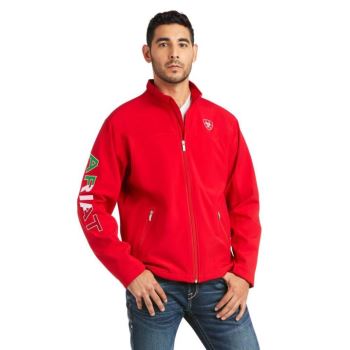 Ariat New Team Softshell MEXICO Jacket Červené | NMY2t6Gt