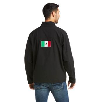 Ariat New Team Softshell MEXICO Jacket Čierne | l0mqDvq9