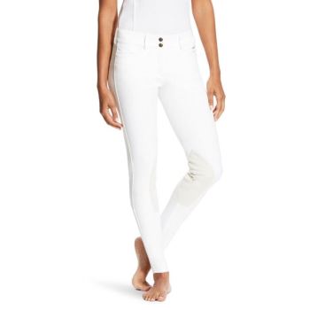 Ariat Olympia SMU Knee Patch Breech Biele | IFdtf8o3