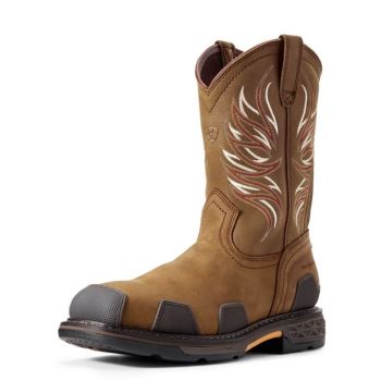 Ariat OverDrive Siroke Topanky Square Spicou Composite Spicou Pracovná Boot Hnede | XKzoGRgL
