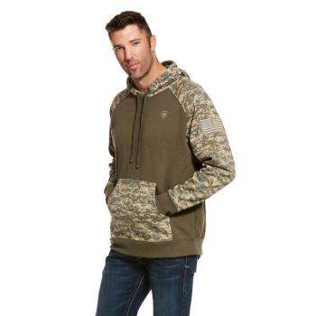 Ariat Patriot Hoodie Olivovo Zelená Maskacove | Ui2fa4rH