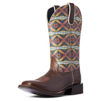 Ariat Pendleton Circuit Savanna Western Boot Crackled Cafe | k6WcK3Zg