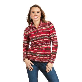 Ariat Printed Fleece 1/4 Zip Sweatshirt Thunderbird Serape | 9sHQhDlo