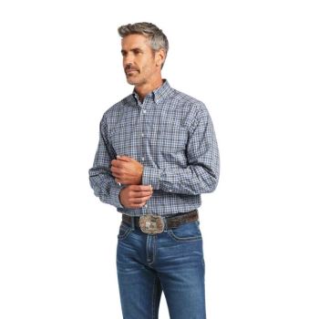 Ariat Pro Series Adriel Fitted Shirt Tmavo Siva Modre | pHciDNlC