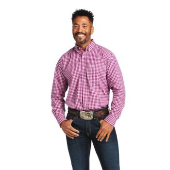 Ariat Pro Series Alexander Klasické Fit Shirt Svetlo Ruzove | Frk9kb1B