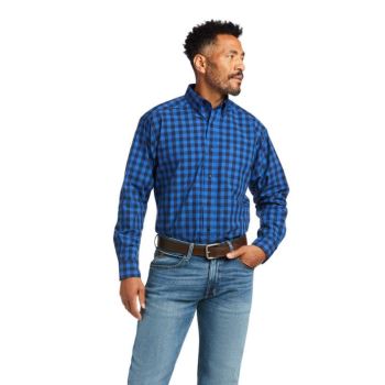 Ariat Pro Series Anthony Klasické Fit Shirt Modre | 80IdYL06