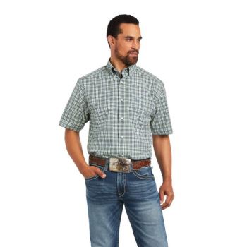 Ariat Pro Series Barrett Klasické Fit Shirt Zelene | uDhgy8Ym