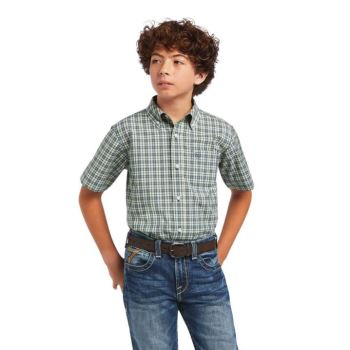 Ariat Pro Series Barrett Klasické Fit Shirt Zelene | yR7PGZWR