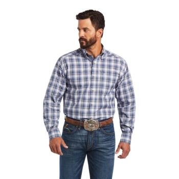 Ariat Pro Series Bennett Klasické Fit Shirt Tmavo Siva Modre | PNEEK7H4