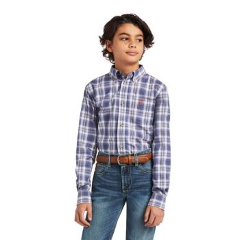 Ariat Pro Series Diego Klasické Fit Shirt Indigo | s6QSc0Xq