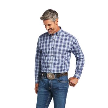 Ariat Pro Series Ivy Klasické Fit Shirt Modre | 2oQBY0Gh