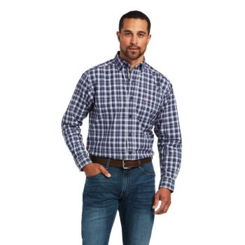 Ariat Pro Series Justus Klasické Fit Shirt Námornícka Modrá | J9EVXRcZ