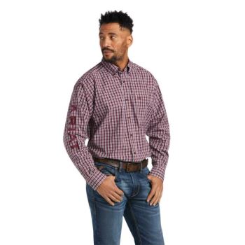 Ariat Pro Series Team Waylen Klasické Fit Shirt Bordove | DR4zEBWu
