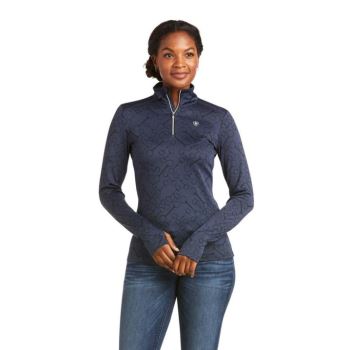 Ariat Prophecy 1/4 Zip Baselayer Námornícka Modrá | M9iclkyV