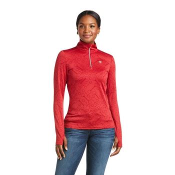 Ariat Prophecy 1/4 Zip Baselayer Rhubarb | PIBje1EZ