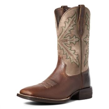 Ariat Qualifier Western Boot Hnede | ice4Pp2T
