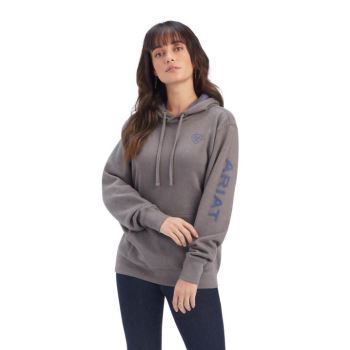 Ariat REAL Arm Logo Hoodie Siva | 6kVp08PC