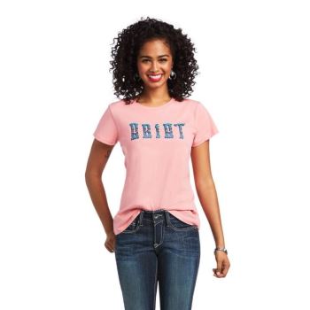 Ariat REAL Kinship Tee Peach Blossom | V3Vefh2C