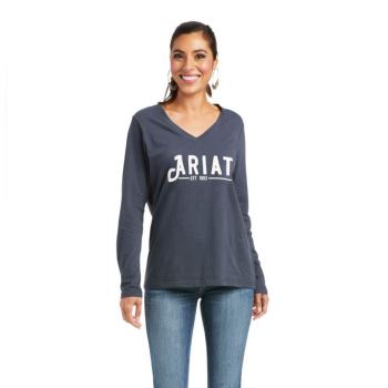 Ariat REAL Logo Tee India Ink | tt47igMx