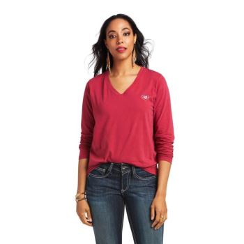 Ariat REAL Serape Thunderbird Tee Červené | pj6h6vHe