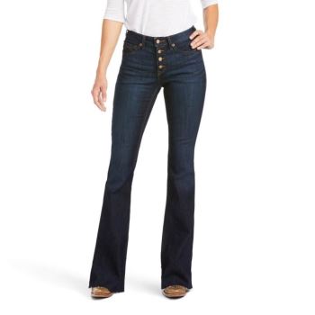 Ariat R.E.A.L. High Rise Ophelia Flare Jean Siva | VOLh64QK