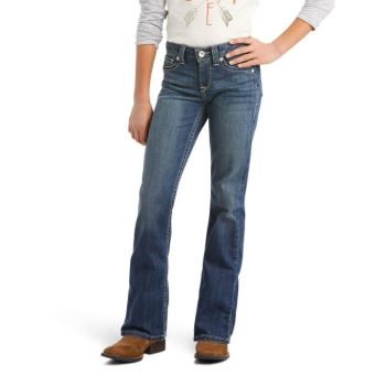 Ariat R.E.A.L. Janet Boot Cut Modre | zvQyVlkv