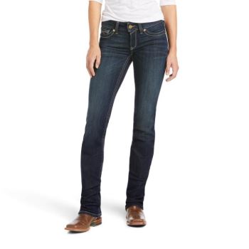 Ariat R.E.A.L. Stredne Rise Arrow Fit Kylee Straight Jean Tmavo | CFKvbARE