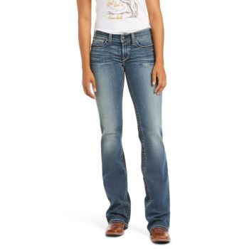 Ariat R.E.A.L. Stredne Rise Stretch Whipstitch Boot Cut Jean Rainstorm | W8V2e0zc