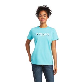 Ariat Rebar Bavlnene Strong Logo T-Shirt Meadowbrook | Xhl5ubck