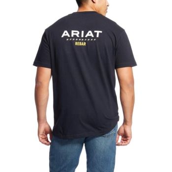 Ariat Rebar Bavlnene Strong Logo T-Shirt Čierne | gQx3LLdH