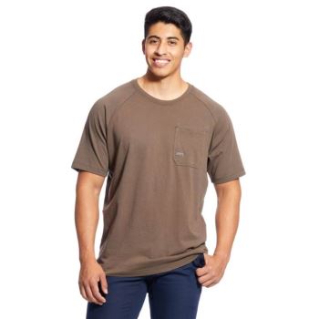 Ariat Rebar Bavlnene Strong T-Shirt Moss | cSbpjO4h