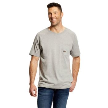 Ariat Rebar Bavlnene Strong T-Shirt Siva | egW7dKrZ