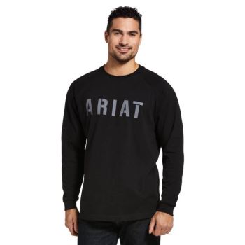 Ariat Rebar CottonStrong Block T-Shirt Čierne | vGnCfFTZ