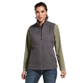 Ariat Rebar DuraCanvas Insulated Vest Siva | KRagdS7h