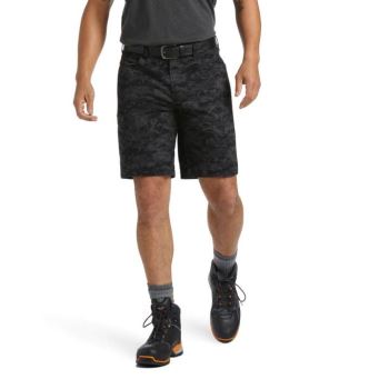 Ariat Rebar DuraStretch Made Tough Kratke Čierne Maskacove | 8tPeuAN6