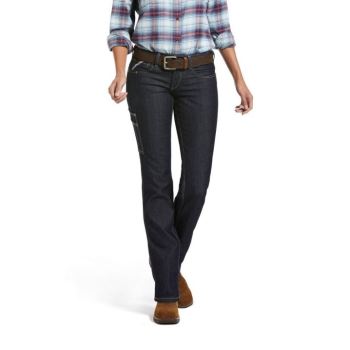 Ariat Rebar DuraStretch Raven Straight Leg Jean Rinse | J9L0NSlA