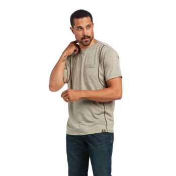 Ariat Rebar Evolution Atletická Fit T-Shirt Brindle | RE0atyqV