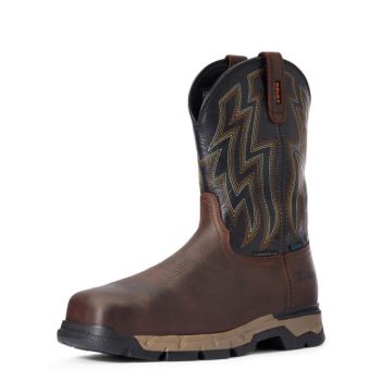 Ariat Rebar Flex Western Nepremokave Composite Spicou Pracovná Boot Tmavo Hnede | MYY8CLhQ