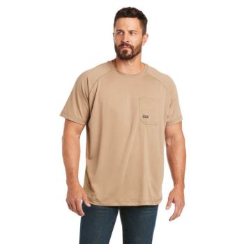 Ariat Rebar Heat Fighter T-Shirt Hnedožltý | CRjrhpUC