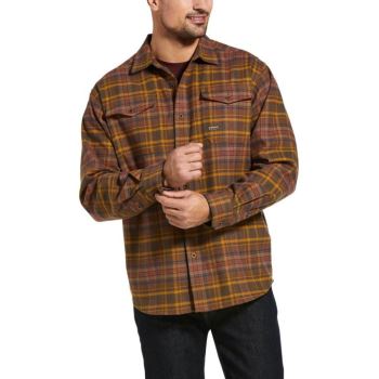 Ariat Rebar Heavyweight Flannel Shirt Wren Plaid | 3YaFwhCz