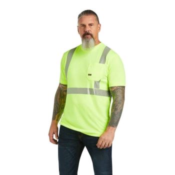 Ariat Rebar Hi-Vis ANSI T-Shirt Žlté | No5l43xm