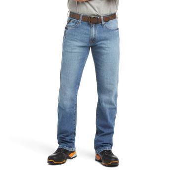 Ariat Rebar M4 Relaxed DuraStretch Basic Boot Cut Jean Modre | BK2ixT2W