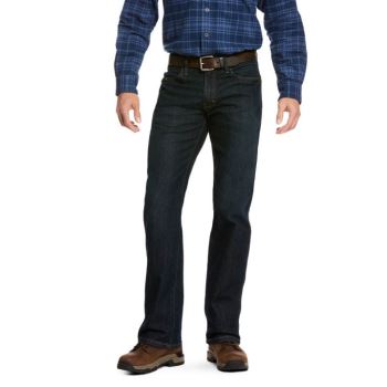 Ariat Rebar M4 Relaxed DuraStretch Basic Stackable Straight Leg Jean Siva Čierne | Hh25qTfi